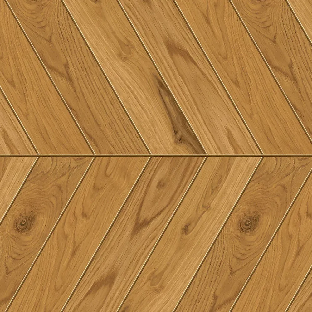 Ro'Ma Carrelage Carrelage effet Parquet Bois Chêne Caramel Chevron Pointe de Hongrie 45x32,5x0,95 cm Mat Bravino - Sol et mur intérieur (vendu par- Carrelage Sol Effet Bois