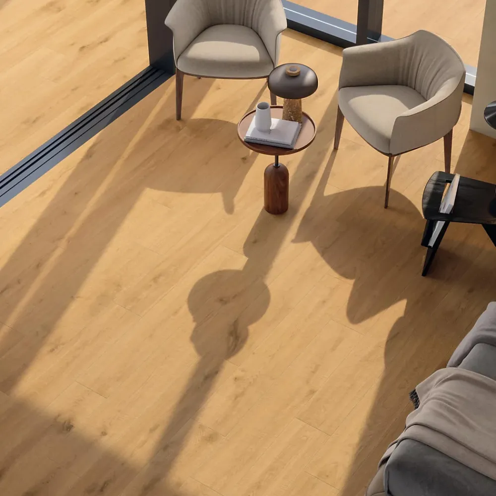 Ro'Ma Carrelage Carrelage Sol Effet Bois<Carrelage effet Parquet Bois Chêne Miel Rustic 120x20x0,9 cm Mat Forenza - Sol et mur intérieur (vendu par carton de 1,44 m²) - RO