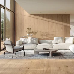 Ro'Ma Carrelage Carrelage effet Parquet Bois Chêne Rovere Linea 278x120x0,6 cm Mat Cedrano - Mur intérieur (vendu par carton de 3,336 m²) - RO'MA- Carrelage Mural Uni