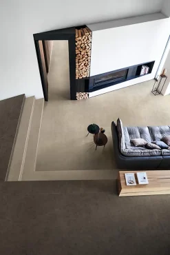 Ro'Ma Carrelage Carrelage effet Pierre Calcaire Beige Sable 120x120x0,9 cm Mat Domella - Sol et mur intérieur (vendu par carton de 2,88 m²) - RO'M- Carrelage Sol Effet Pierre