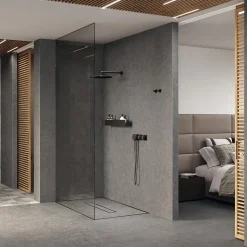 Ro'Ma Carrelage Carrelage Mural Effet Pierre<Carrelage effet Pierre Calcaire Gris Fumé 278x120x0,6 cm Mat Domella - Mur intérieur (vendu par carton de 3,336 m²) - RO'MA CARREL