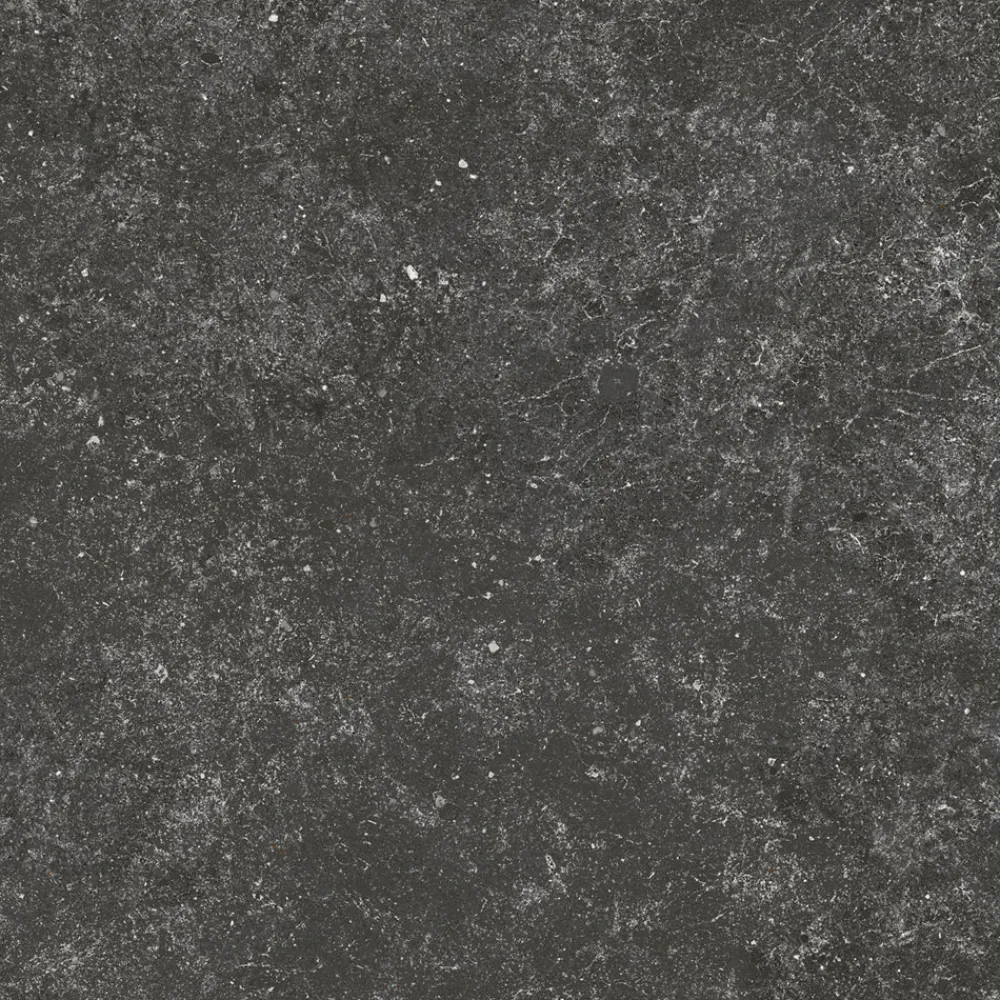 Ro'Ma Carrelage Carrelage effet Pierre Calcaire Gris Carbone 80x80x0,9 cm Mat Domella - Sol et mur intérieur (vendu par carton de 1,28 m²) - RO'MA- Carrelage Sol Effet Pierre