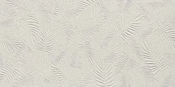 Ro'Ma Carrelage Carrelage effet Pierre 3D Gris Perle Foglia 80x40x0,85 cm Mat Volenza - Mur intérieur (vendu par carton de 1,28 m²) - RO'MA CARREL- Carrelage Mural Effet Pierre