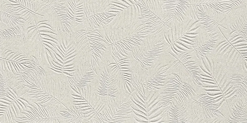 Ro'Ma Carrelage Carrelage effet Pierre 3D Gris Perle Foglia 80x40x0,85 cm Mat Volenza - Mur intérieur (vendu par carton de 1,28 m²) - RO'MA CARREL- Carrelage Mural Effet Pierre