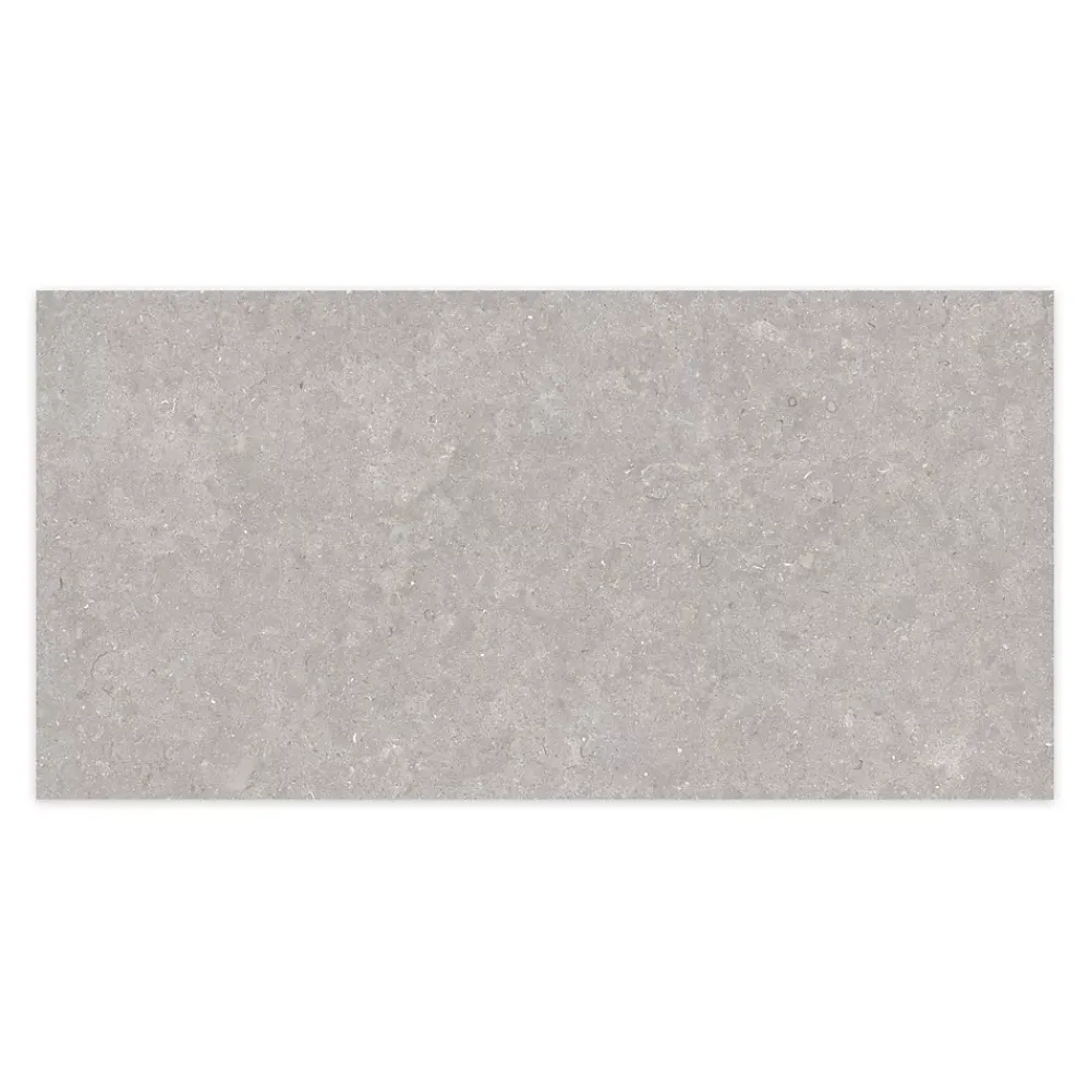 Ro'Ma Carrelage Carrelage effet Pierre Gris Cendré 120x60x0,9 cm In&Out Belmorin - Sol et mur intérieur et Sol extérieur -- Carrelage Sol Effet Pierre