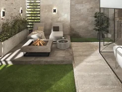 Ro'Ma Carrelage Carrelage effet Pierre Quartzite Gris Roche 60x30x0,9 cm Brut Salvero - Sol extérieur (vendu par carton de 1,26 m²) - RO'MA CARREL- Carrelage Extérieur Et Terrasse