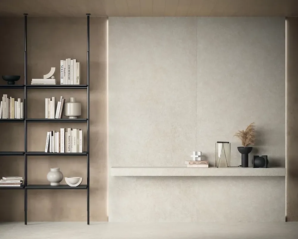 Ro'Ma Carrelage Carrelage Mural Effet Pierre<Carrelage effet Pierre Quartzite Blanc 278x120x0,6 cm Mat Venturo - Mur intérieur (vendu par carton de 3,336 m²) -