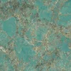 Ro'Ma Carrelage Carrelage effet Pierre Vert Amazonite 278x120x0,6 cm Brillant Florenza - Mur intérieur (vendu par carton de 3,336 m²) - RO'MA CARR- Carrelage Mural Effet Pierre