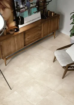 Allocarrelage Carrelage Effet Pierre 60x60 Terminal Beige Rectifié -- Carrelage Sol Effet Pierre