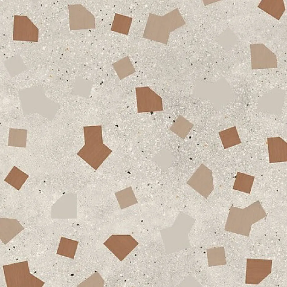 Les Carreaux De Jean Carrelage Effet Terrazzo RICETTA 90x90 Rectifié Avorio - Les Carreaux de Jean- Carrelage Sol Effet Terrazzo