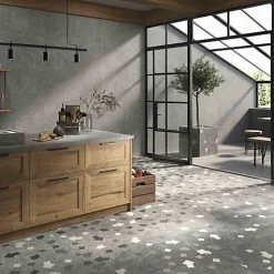 Les Carreaux De Jean  Carrelage Sol Effet Terrazzo<Carrelage Effet Terrazzo AMA 60x60 Rectifié Graphite - Les Carreaux de Jean