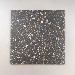 Les Carreaux De Jean  Carrelage Effet Terrazzo VENICE 60x60 Earth - Les Carreaux de Jean- Carrelage Sol Effet Terrazzo