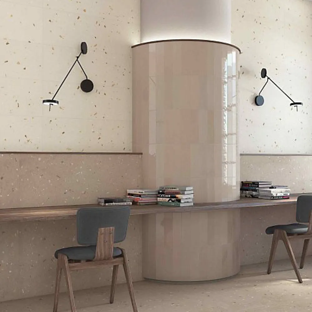 Tinker Carrelage Sol Effet Terrazzo<Carrelage Effet Terrazzo CROCCANTE 60x60 Avellana - Les Carreaux de Jean