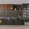Les Carreaux De Jean  Carrelage Effet Terrazzo Hexagonal AROUSA 25,8x29 Noir - Les Carreaux de Jean- Carrelage Sol Pour Cuisine|Carrelage Sol Effet Terrazzo