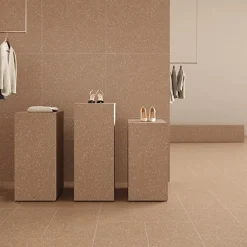 Les Carreaux De Jean  Carrelage Effet Terrazzo POLS 90x90 Copper - Les Carreaux de Jean- Carrelage Sol Effet Terrazzo