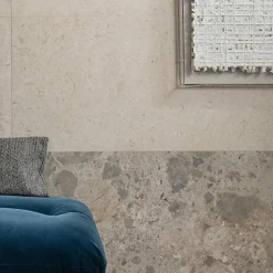 Les Carreaux De Jean  Carrelage Sol Effet Terrazzo<Carrelage Effet Terrazzo - Pierre CARACTER Mix Gris 60x120 Rectifié - Les Carreaux de Jean