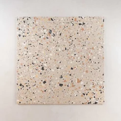 Les Carreaux De Jean  Carrelage Effet Terrazzo VENICE 60x60 Beige - Les Carreaux de Jean- Carrelage Sol Effet Terrazzo