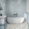 Les Carreaux De Jean  Carrelage effet Terrazzo Bleu STAY 20x20 Blue - Les Carreaux de Jean- Carrelage Sol Effet Terrazzo