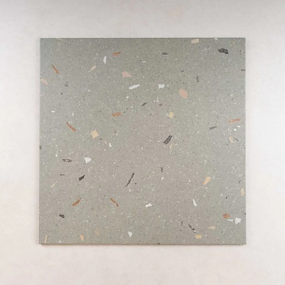 Les Carreaux De Jean Carrelage Effet Terrazzo CROCCANTE 60x120 Menta - Les Carreaux de Jean- Carrelage Sol Effet Terrazzo