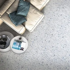 Les Carreaux De Jean Carrelage Effet Terrazzo VENICE 60x60 Blue - Les Carreaux de Jean- Carrelage Sol Effet Terrazzo