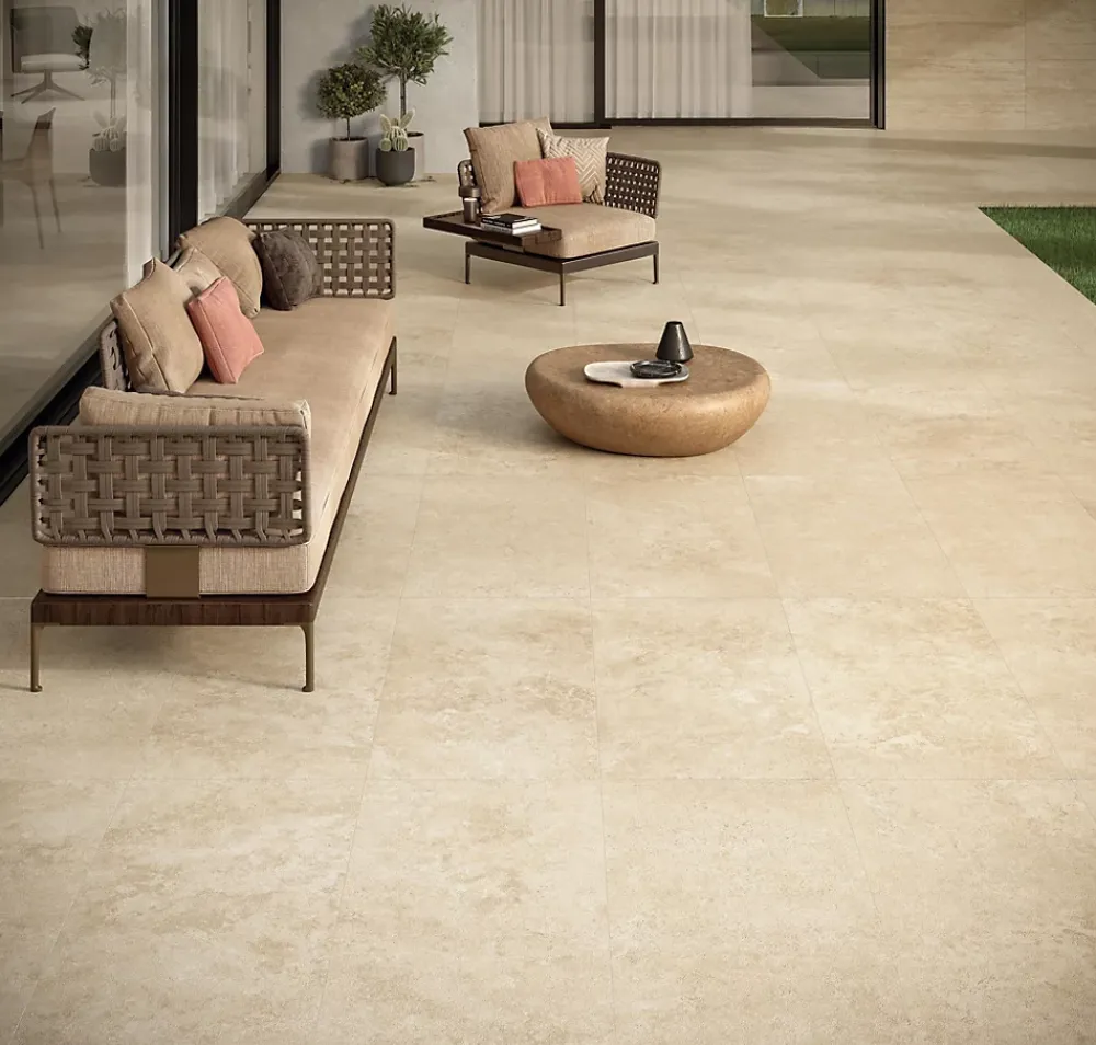 Ro'Ma Carrelage Travertin<Carrelage effet Travertin Beige Vein Cut 120x60x0,9 cm Mat Neravio - Sol et mur intérieur (vendu par carton de 1,44 m²) - RO'MA CA