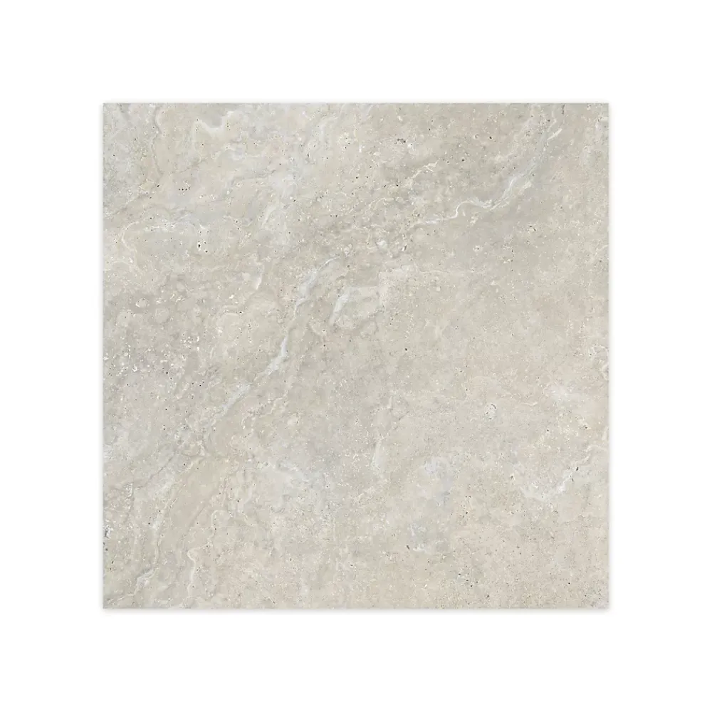 Ro'Ma Carrelage Travertin<Carrelage effet Travertin Gris Beige 90x90x0,9 cm In&Out Castorel - Sol et mur intérieur et Sol extérieur -