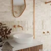 Gioia Materia Carrelage Effet Zellige Beige COLO Gloss 5x15 canvas - Les Carreaux de Jean- Faïence Pour Cuisine