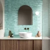 Les Carreaux De Jean  Faïence Pour Douche|Faïence Pour Salle De Bains<Carrelage Effet Zellige Bleu Ciel FUSION Acquamarina 6x25cm - Les Carreaux de Jean