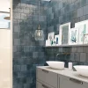Les Carreaux De Jean  Faïence Pour Salle De Bains|Faïence Pour Pièce À Vivre<Carrelage Effet Zellige Bleu Nuit AGADIR - Lago 14,7x14,7 - Les Carreaux de Jean