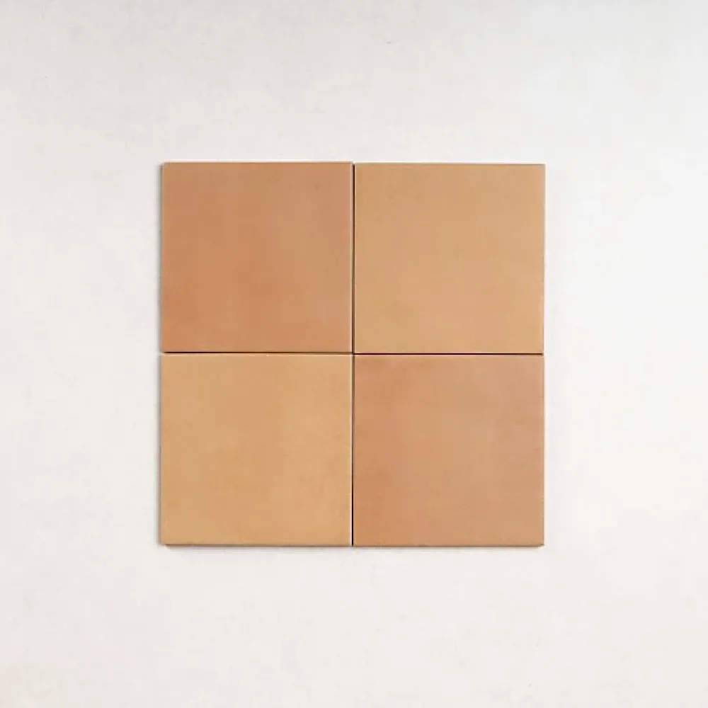 Les Carreaux De Jean Carrelage Effet Zellige Beige AGADIR - Cotto Oscuro mate 14,7x14,7 - Les Carreaux de Jean- Faïence Pour Cuisine