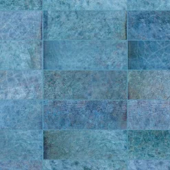 Ro'Ma Carrelage Carrelage effet Zellige Bleu Foncé 20x6,5x0,85 cm Caldero - Mur intérieur -- Carrelage Mural Uni