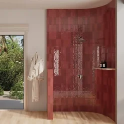 Les Carreaux De Jean  Faïence Pour Douche|Faïence Pour Cuisine<Carrelage Effet Zellige Bordeau NOLITA Burdeos 6,5x20 - Les Carreaux de Jean