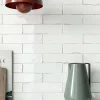 Les Carreaux De Jean  Carrelage Effet Zellige Blanc FUSION Bianco 6x25cm - Les Carreaux de Jean- Faïence Pour Douche