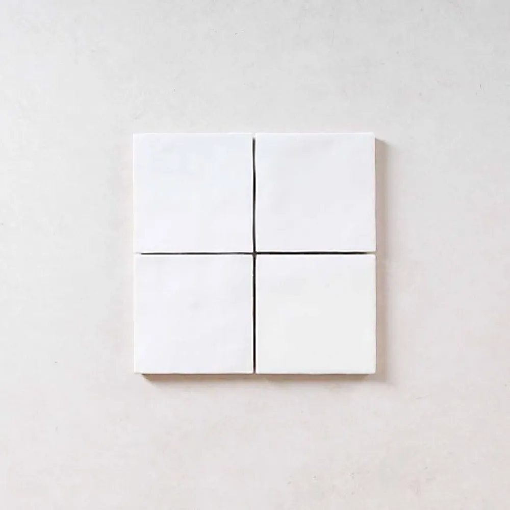 Les Carreaux De Jean Carrelage Effet Zellige Blanc MANARA CLAY 10x10 Sahara White - Les Carreaux de Jean- Faïence Pour Cuisine
