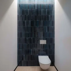 Les Carreaux De Jean Carrelage Effet Zellige Bleu Nuit TANGER 6x24 Blue - Les Carreaux de Jean- Faïence Pour Douche|Faïence Pour Cuisine