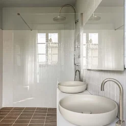 Les Carreaux De Jean  Faïence Pour Pièce À Vivre|Faïence Pour Cuisine<Carrelage Effet Zellige Blanc TANGER 6x24 White - Les Carreaux de Jean