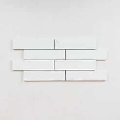 Les Carreaux De Jean  Faïence Pour Pièce À Vivre|Faïence Pour Cuisine<Carrelage Effet Zellige Blanc TANGER 6x24 White - Les Carreaux de Jean