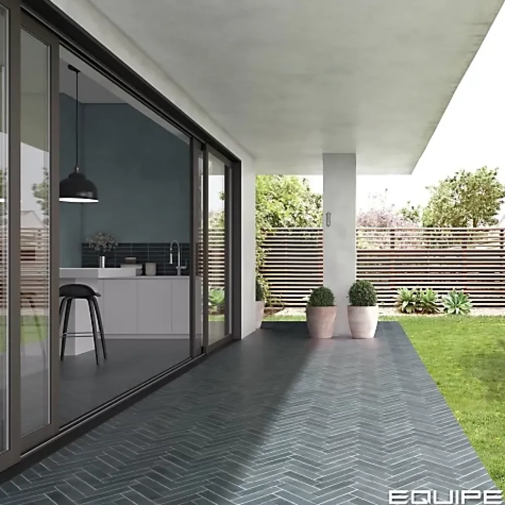 Gioia Materia Carrelage Effet Zellige Bleu ARGILE 6x24,6 Glacier - Les Carreaux de Jean- Faïence Pour Cuisine