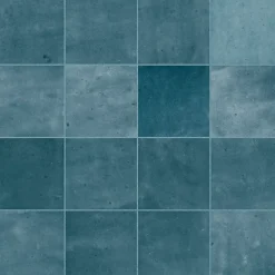 Ro'Ma Carrelage Carrelage Mural Uni<Carrelage effet Zellige Bleu Océan 10,7x10,7x0,85 cm Samorel - Mur intérieur -