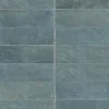 Ro'Ma Carrelage Carrelage Mural Uni<Carrelage effet Zellige Bleu Mer 20x6,5x0,85 cm Brillant Orisel - Mur intérieur -