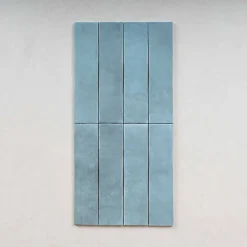 Gioia Materia Faïence Pour Douche|Faïence Pour Salle De Bains<Carrelage Effet Zellige Bleu ARGILE 6x24,6 Sky - Les Carreaux de Jean