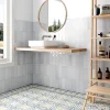 Gioia Materia Carrelage Effet Zellige Bleu Clair LA RIVIERA 6,5x20 Lavanda Blue - Les Carreaux de Jean- Faïence Pour Pièce À Vivre|Faïence Pour Salle De Bains