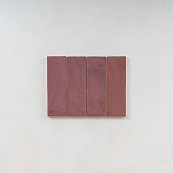 Gioia Materia Faïence Pour Douche<Carrelage Effet Zellige Bordeaux LA RIVIERA 6,5x20 Juneberry - Les Carreaux de Jean