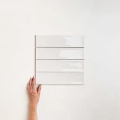 Les Carreaux De Jean Carrelage Effet Zellige Blanc NARA Blanco Gloss 7,5x30cm - Les Carreaux de Jean- Faïence Pour Pièce À Vivre|Faïence Pour Salle De Bains
