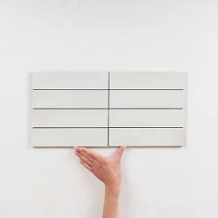 Les Carreaux De Jean  Faïence Pour Pièce À Vivre|Faïence Pour Salle De Bains<Carrelage Effet Zellige Blanc Cassé TANGER 6x24 Off White - Les Carreaux de Jean