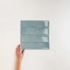 Les Carreaux De Jean  Faïence Pour Cuisine|Faïence Pour Salle De Bains<Carrelage Effet Zellige Bleu NARA Mar Gloss 7,5x30cm - Les Carreaux de Jean