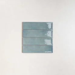 Les Carreaux De Jean  Faïence Pour Cuisine|Faïence Pour Salle De Bains<Carrelage Effet Zellige Bleu NARA Mar Gloss 7,5x30cm - Les Carreaux de Jean