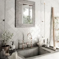 Les Carreaux De Jean  Faïence Pour Cuisine<Carrelage Effet Zellige Blanc NOLITA Blanco 6,5x20 - Les Carreaux de Jean