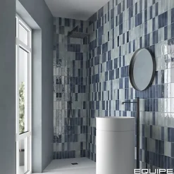 Gioia Materia Carrelage Effet Zellige Bleu Nuit COLO Gloss 5x15 blue night - Les Carreaux de Jean- Faïence Pour Cuisine|Faïence Pour Douche