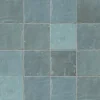 Ro'Ma Carrelage Carrelage Mural Uni<Carrelage effet Zellige Bleu Mer 10x10x0,85 cm Brillant Orisel - Mur intérieur -
